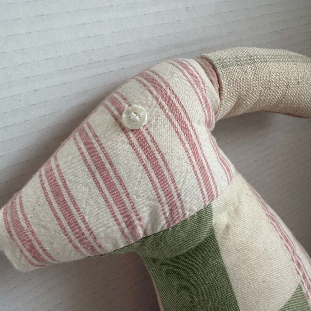 Patchwork Fabric Bunny Decor